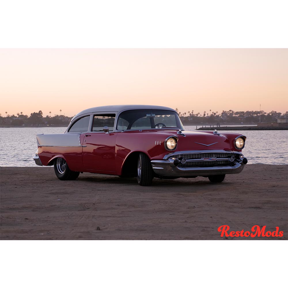 '57 Chevy 150 Sunset Poster