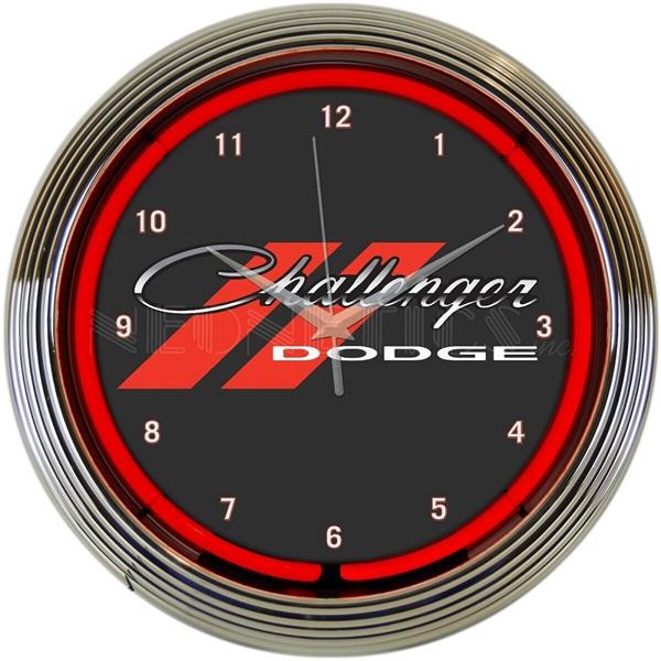Neonetics Dodge Challenger Red Neon Clock (CCC)