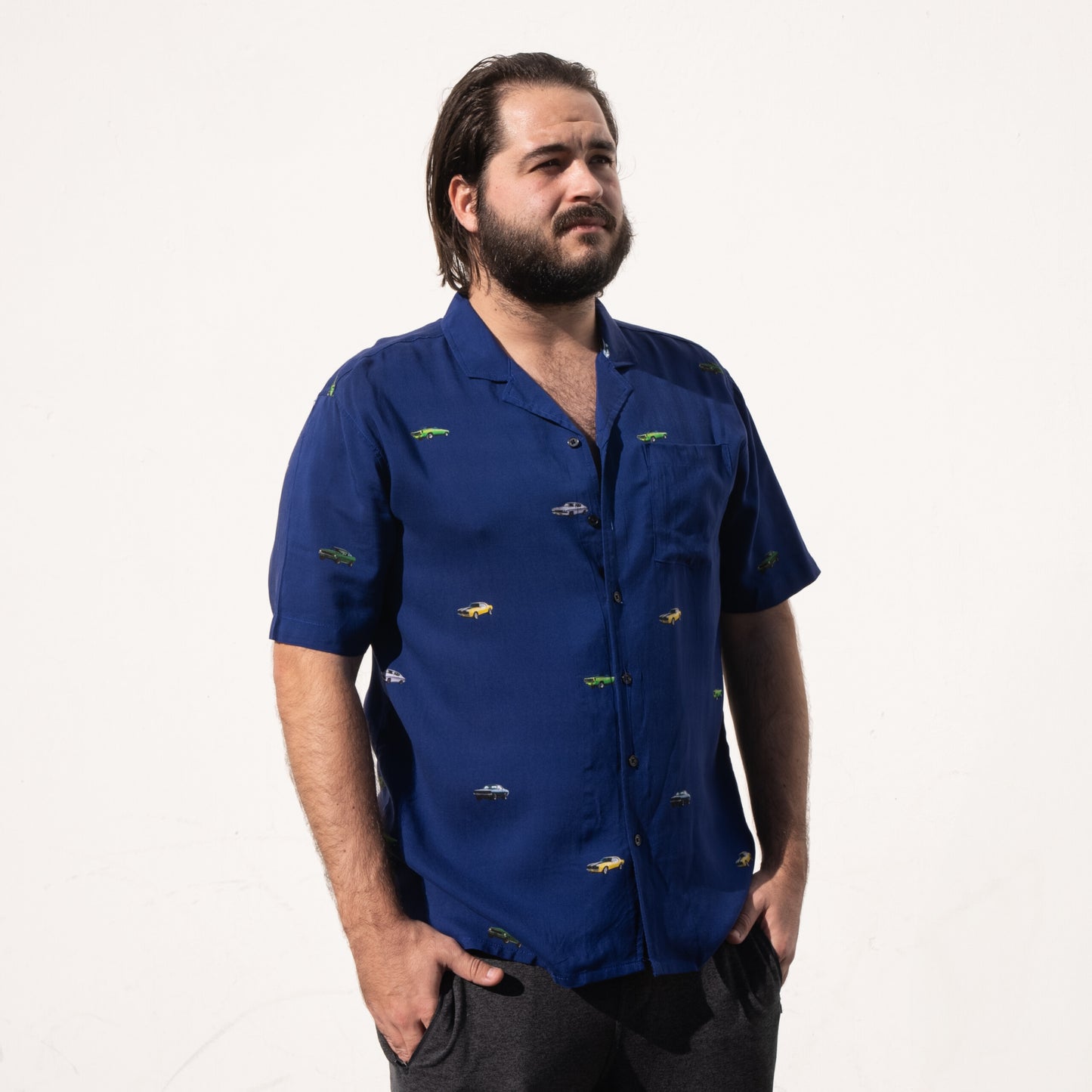 Little Cars Button Up