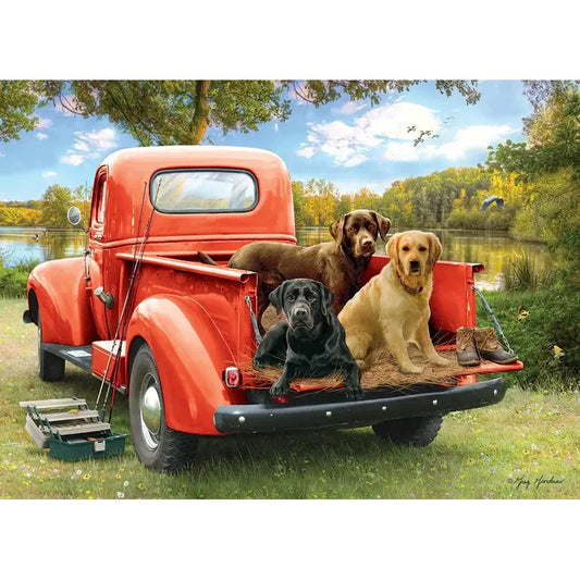 Fishing Friends 1000 Piece Jigsaw Puzzle Cobble Hill