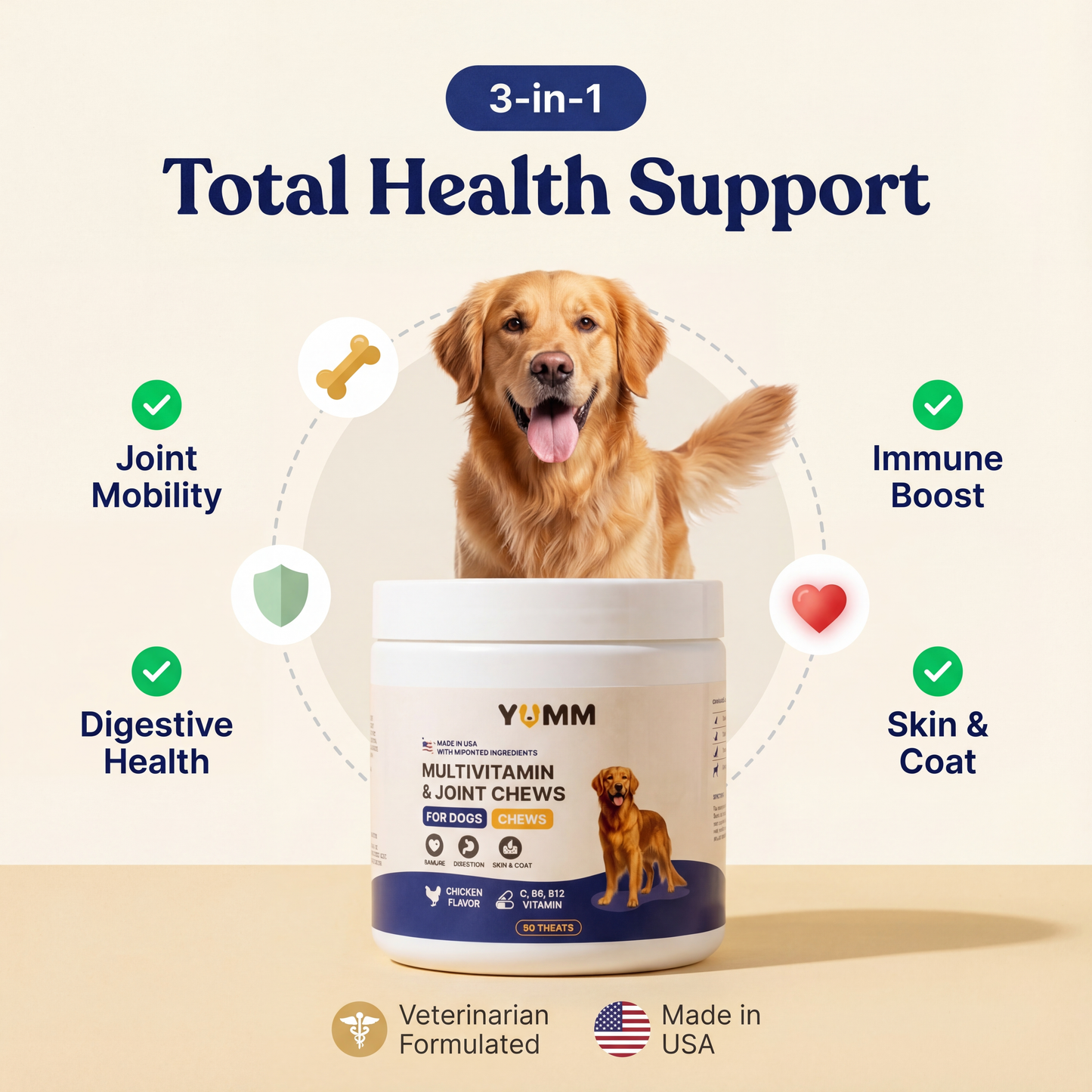 Daily Joint + Multivitamin Soft Chews for Dogs