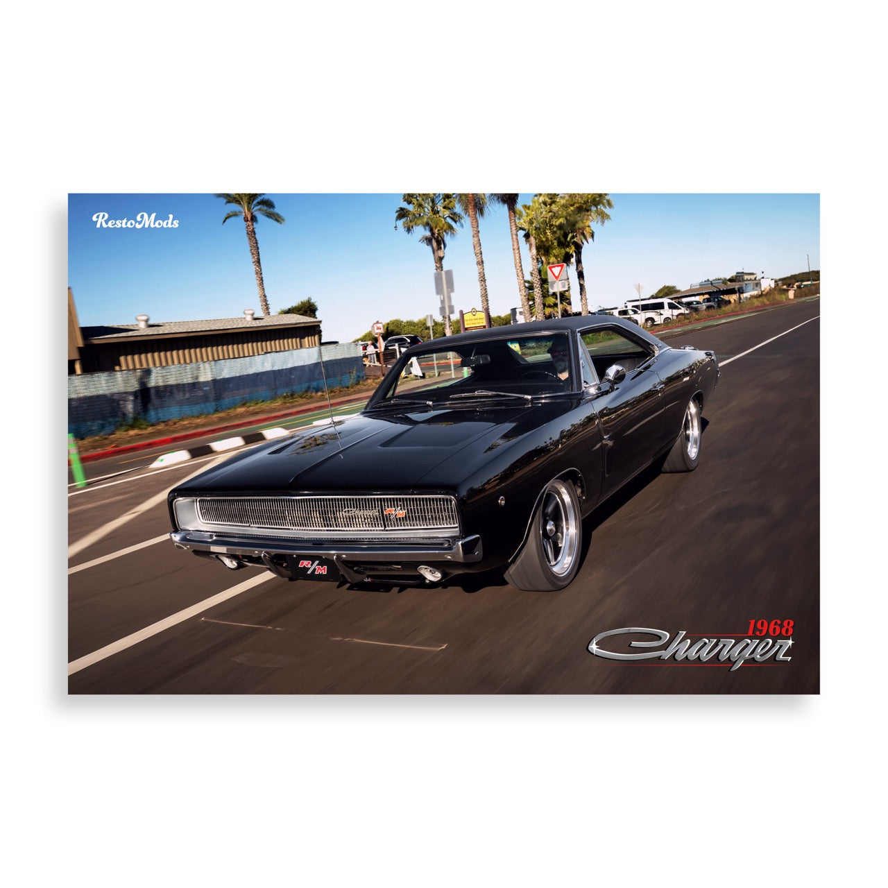 1968 Charger Coast 2 Coast Poster