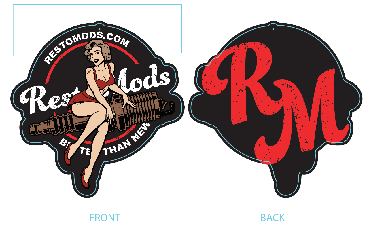 Sparkplug Pinup Air Freshener (2pc)