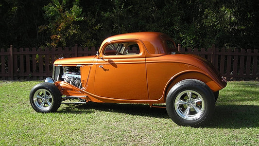 1933 Ford 3 Window Coupe side view