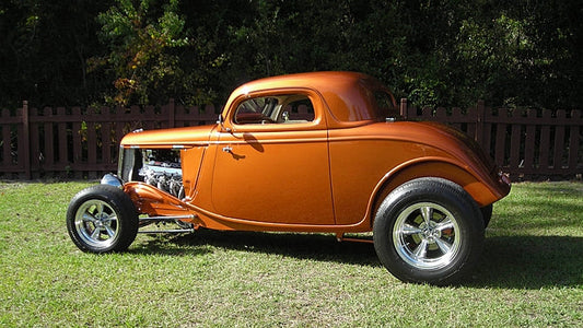 1933 Ford 3 Window Coupe side view