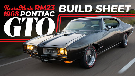 The RM23 1968 Pontiac GTO Buildsheet
