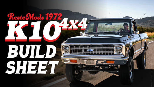 The RM24 1972 Chevy K10 4x4 Build Sheet