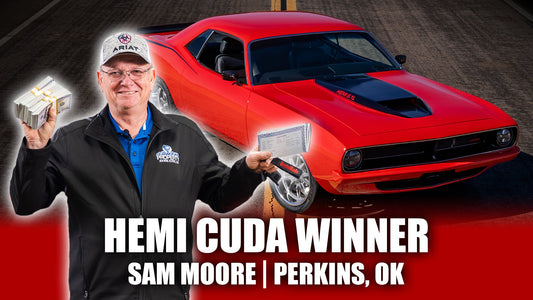 Congratulations to our 1970 HEMI 'Cuda Winner