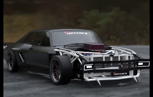 This Buick Wildcat RestoMod Render Loses its Front Clip for a lot of Show & Tell