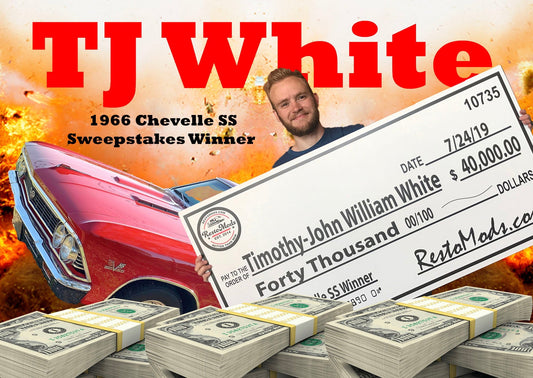 Congratulations to our 1966 Chevelle SS Winner