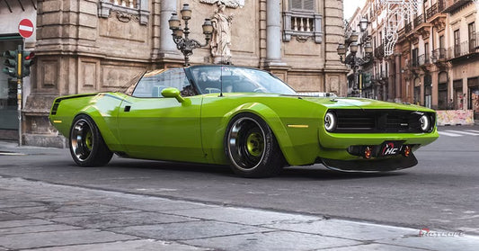 This Render of a Hellcat Powered 1971 'Cuda Has Us Dreaming Green