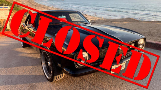 '68 Camaro Sweepstakes is CLOSED