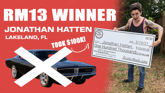 Congratulations to our 1969 Dodge Charger R/T Winner