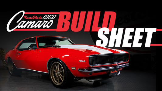 The RM18 1968 Camaro 454 Build Sheet