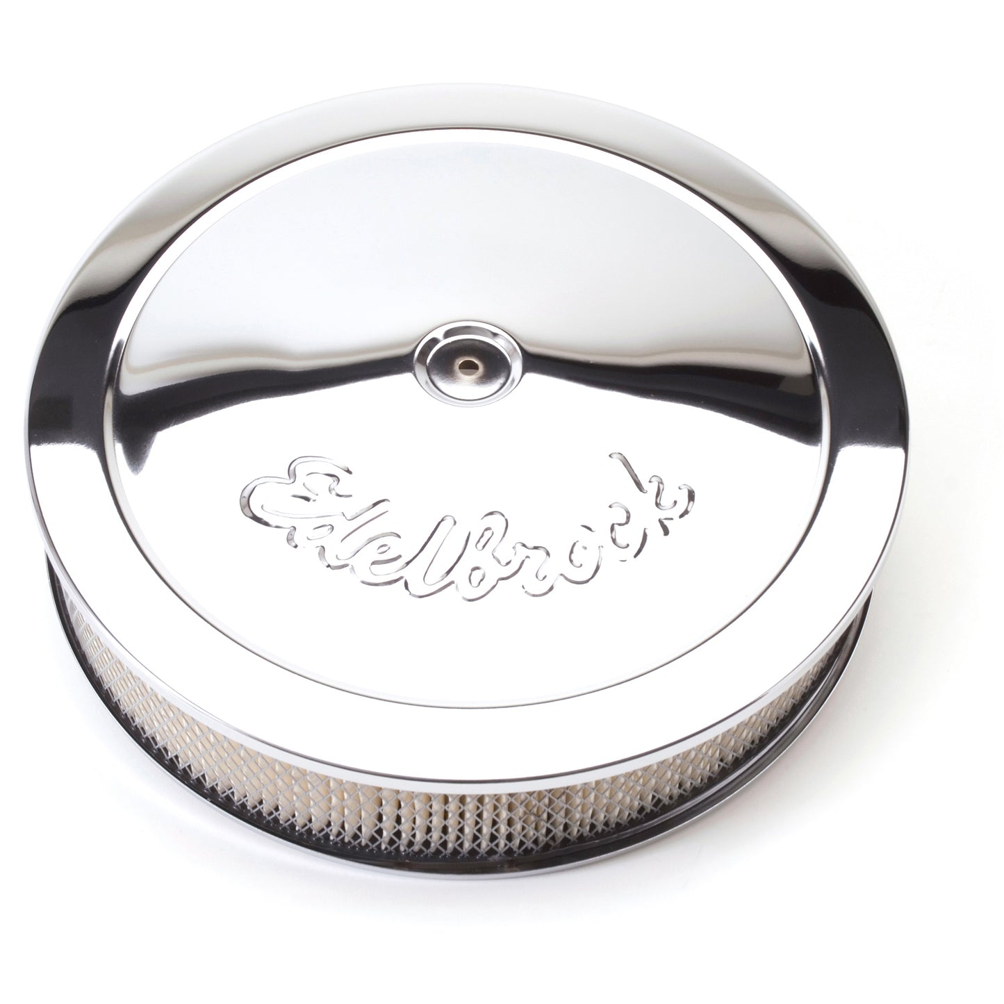 Edelbrock - Pro-Flo Chrome 14in. Round Air Cleaner with 3in. Paper Element (Deep Flange) - 1221