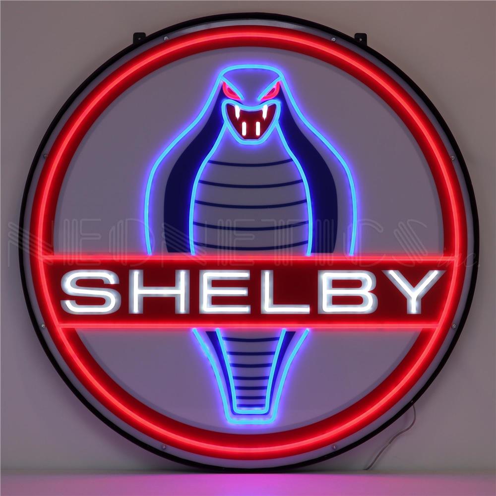 Neonetics Cobra Shelby LED Flex-Neon Sign in Steel Can 36” Diameter