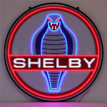 Neonetics Cobra Shelby LED Flex-Neon Sign in Steel Can 36” Diameter