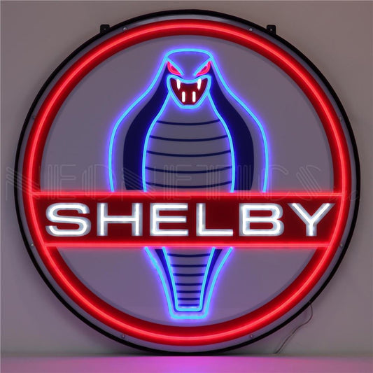 Neonetics Cobra Shelby LED Flex-Neon Sign in Steel Can 36” Diameter