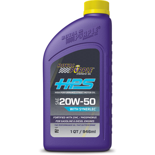6 Pack Royal Purple HPS 20W50 Syn Oil - Quart