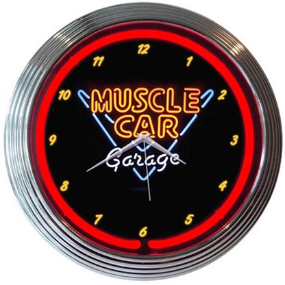 Neonetics Muscle Car Garage Neon Clock 15" (CCC)
