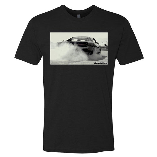 '69 Charger Burnout Black T-Shirt