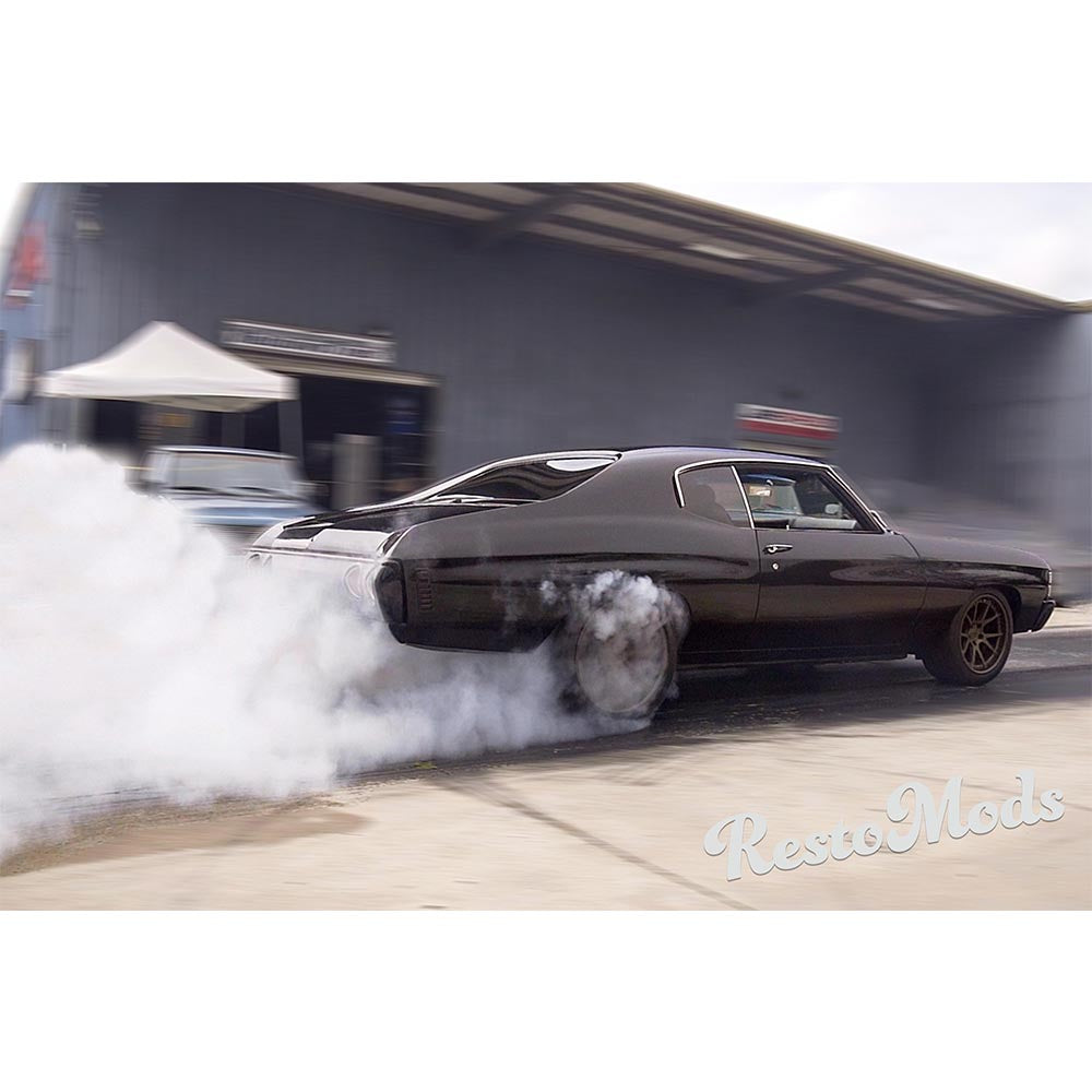 '71 Chevelle Supercharged Burnout Poster