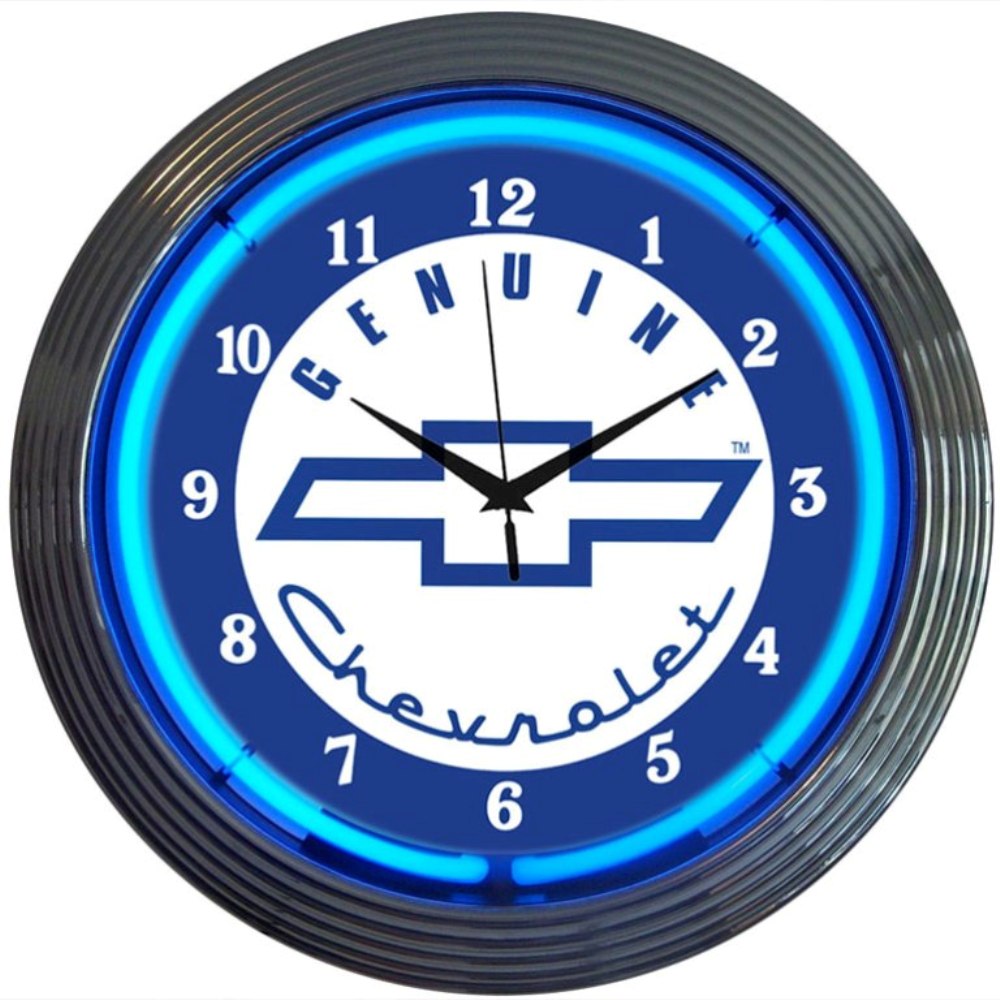 Neonetics Genuine Chevy Neon Clock (CCC)