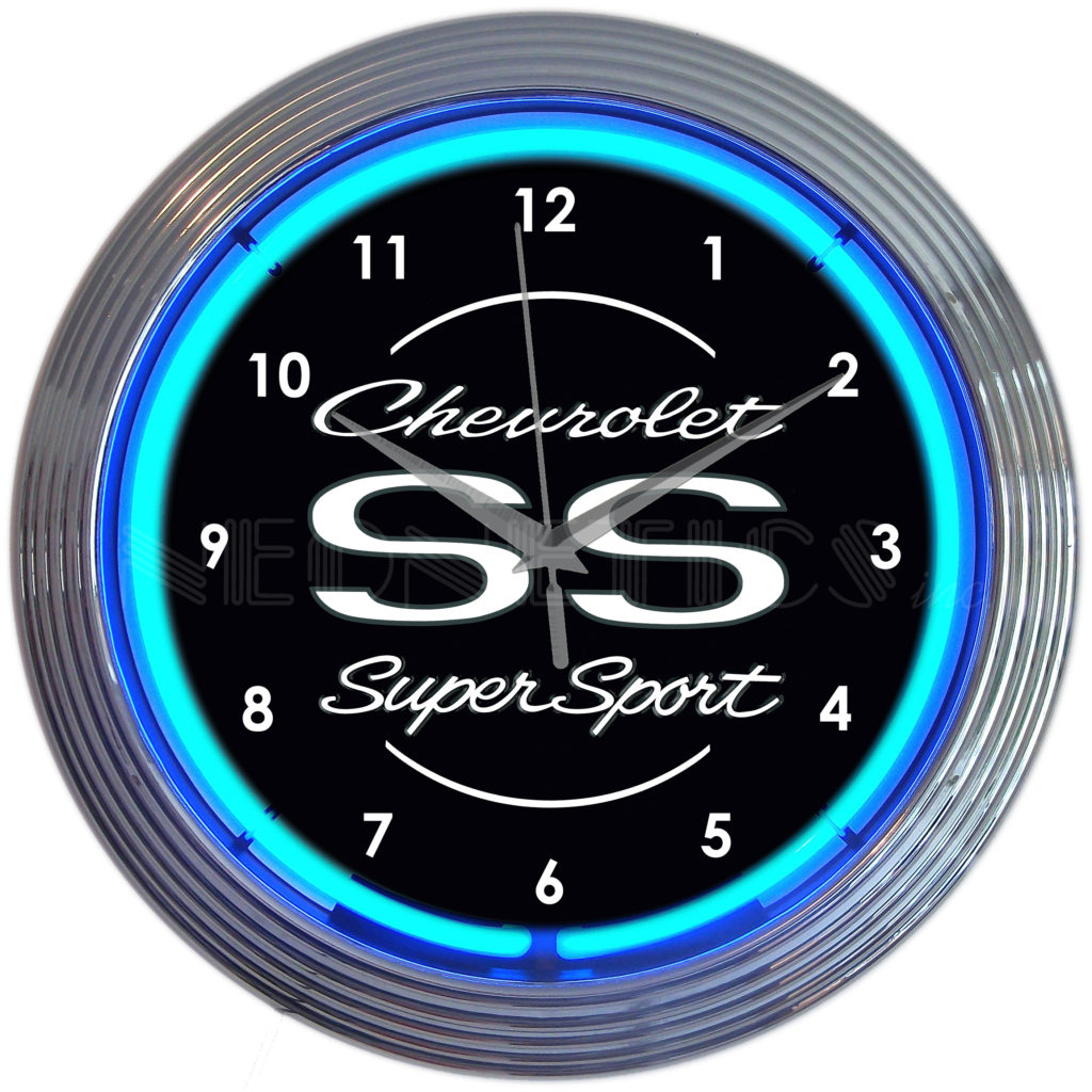 Neonetics Chevy Super Sport Neon Clock (CCC)