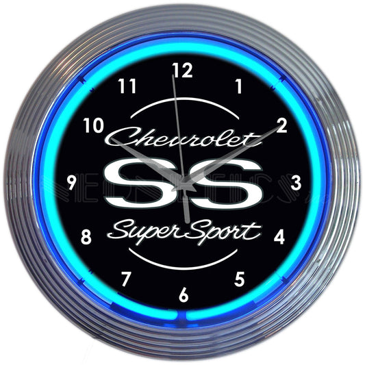Neonetics Chevy Super Sport Neon Clock (CCC)