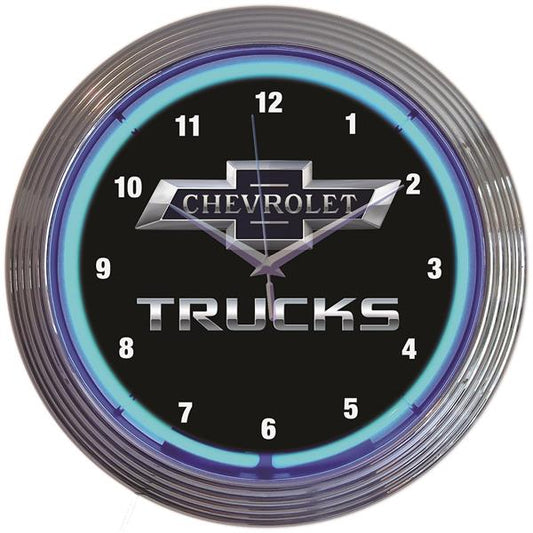 Neonetics Chevrolet Trucks Blue Neon Clock (CCC)