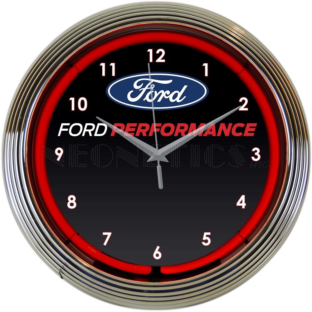 Neonetics Ford Performance Red Neon Clock (CCC)