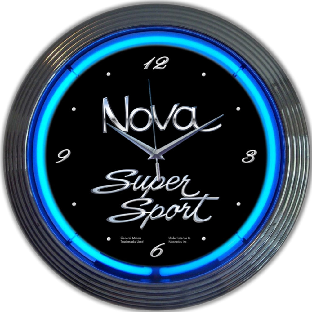 Neonetics Chevy Nova SS Neon Clock (CCC)