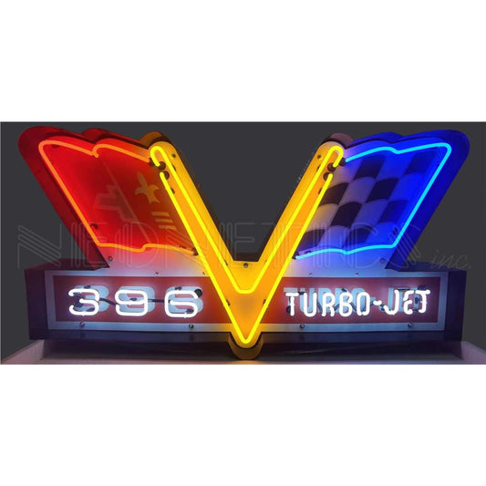 Neonetics 396 Turbo Jet Giant Neon Sign 48" x 24" 9TJ396 (CCC)