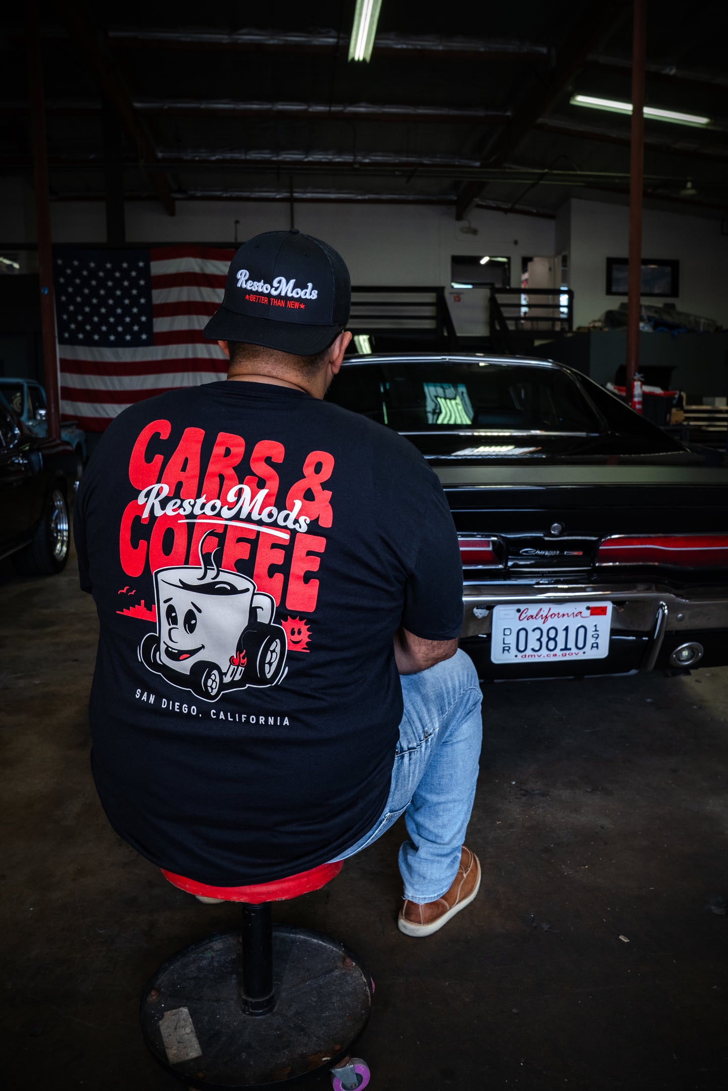 Cars & Coffee Tee