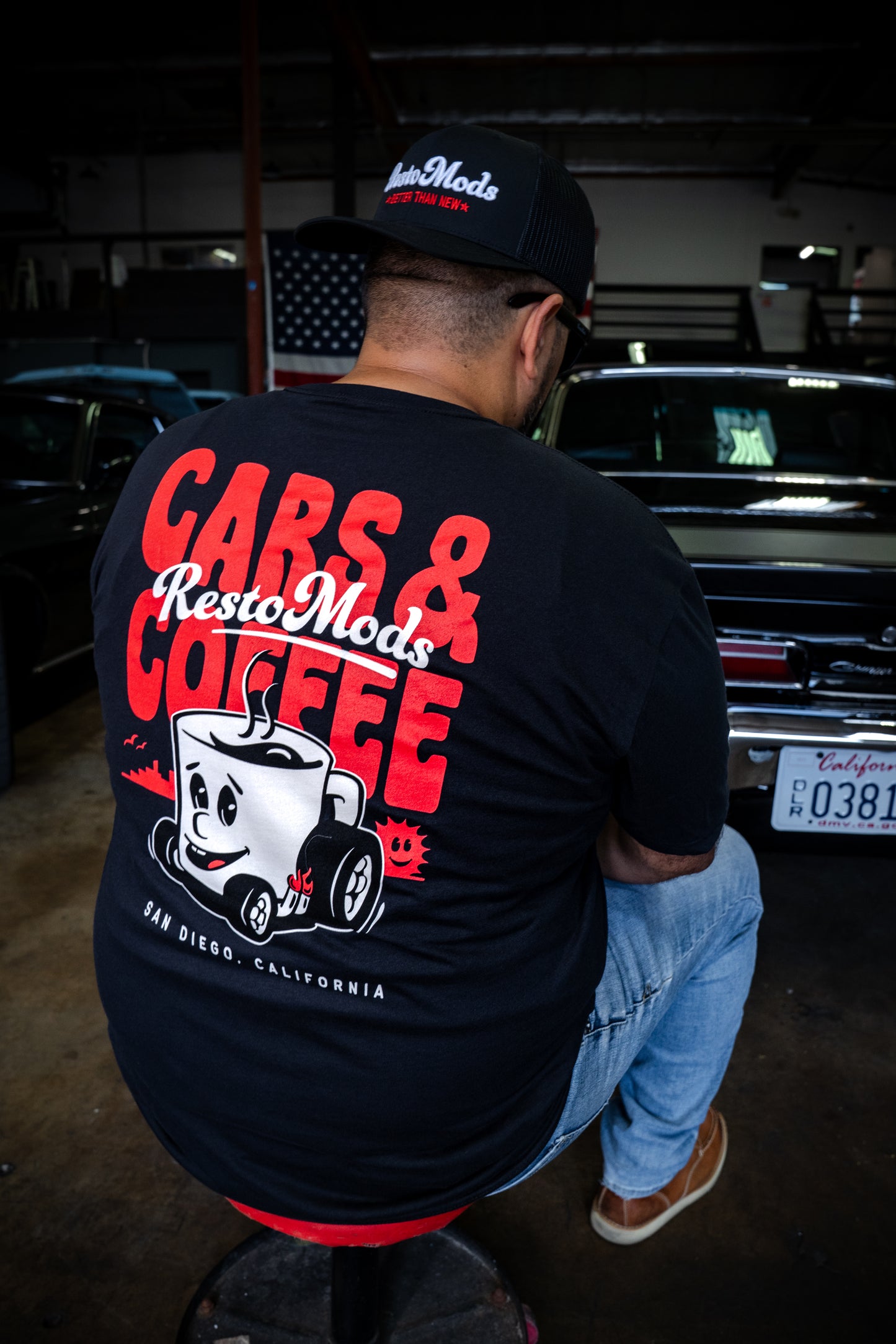 Cars & Coffee Tee