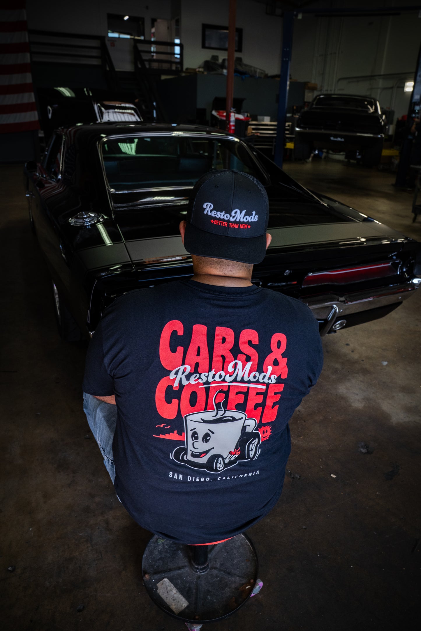 Cars & Coffee Tee