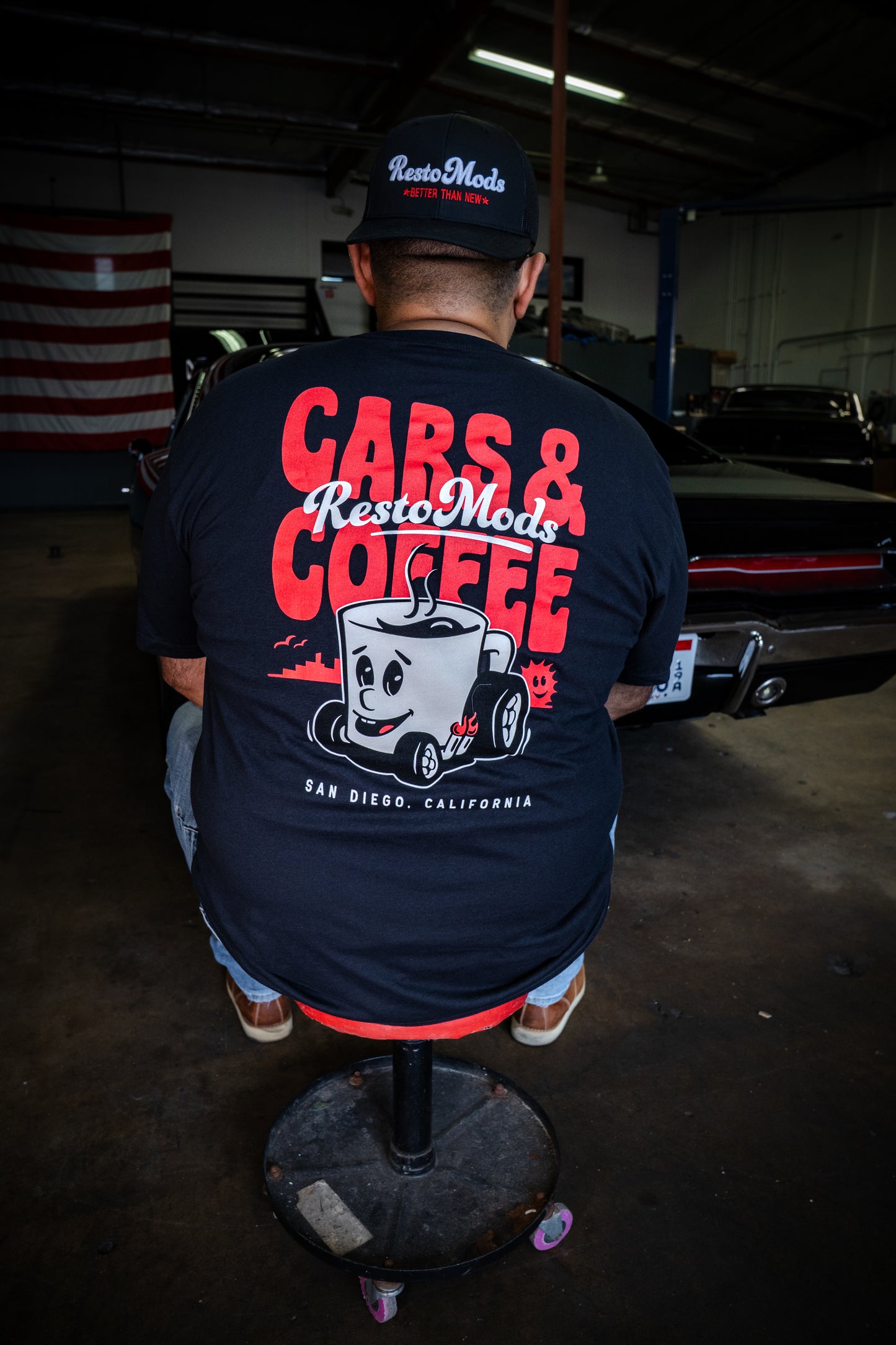 Cars & Coffee Tee