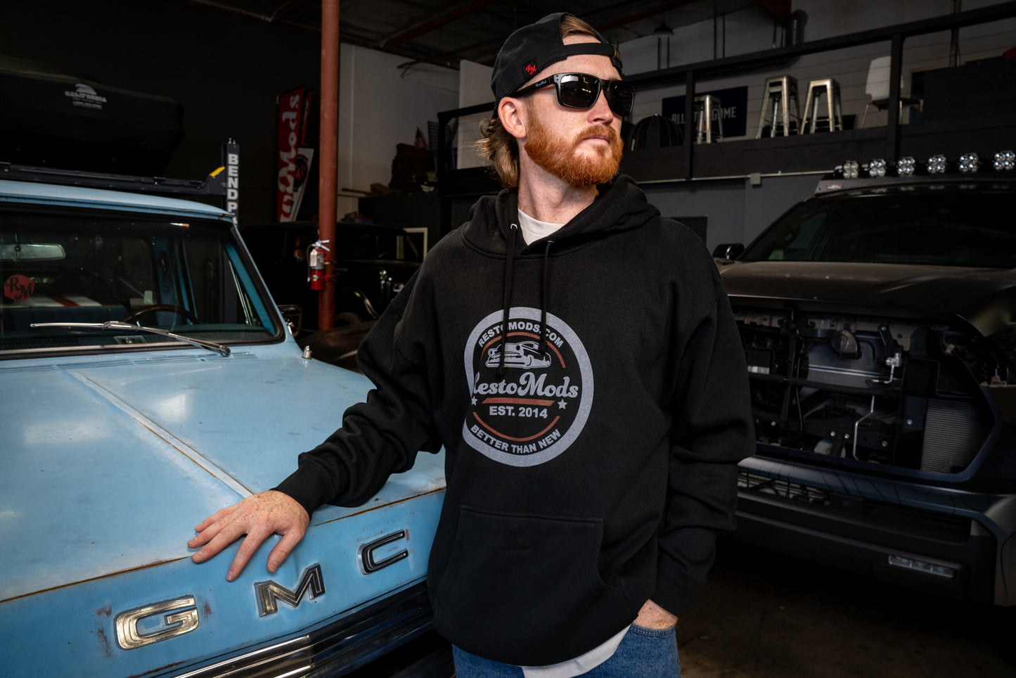 Black RestoMods Hoodie Sweatshirt