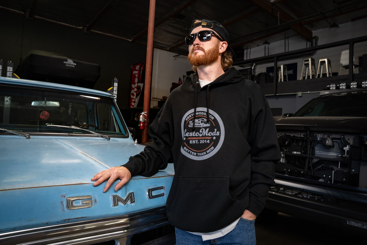 Black RestoMods Hoodie Sweatshirt