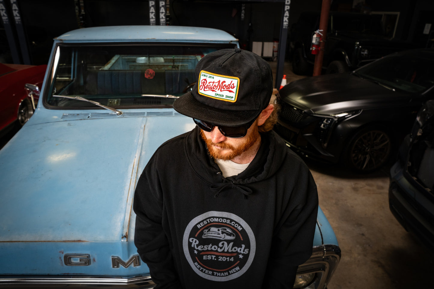 Black RestoMods Hoodie Sweatshirt