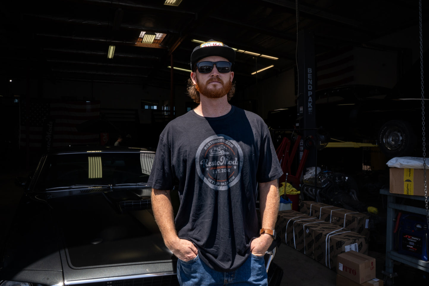 Black RestoMods Retro fit – Logo T-Shirt