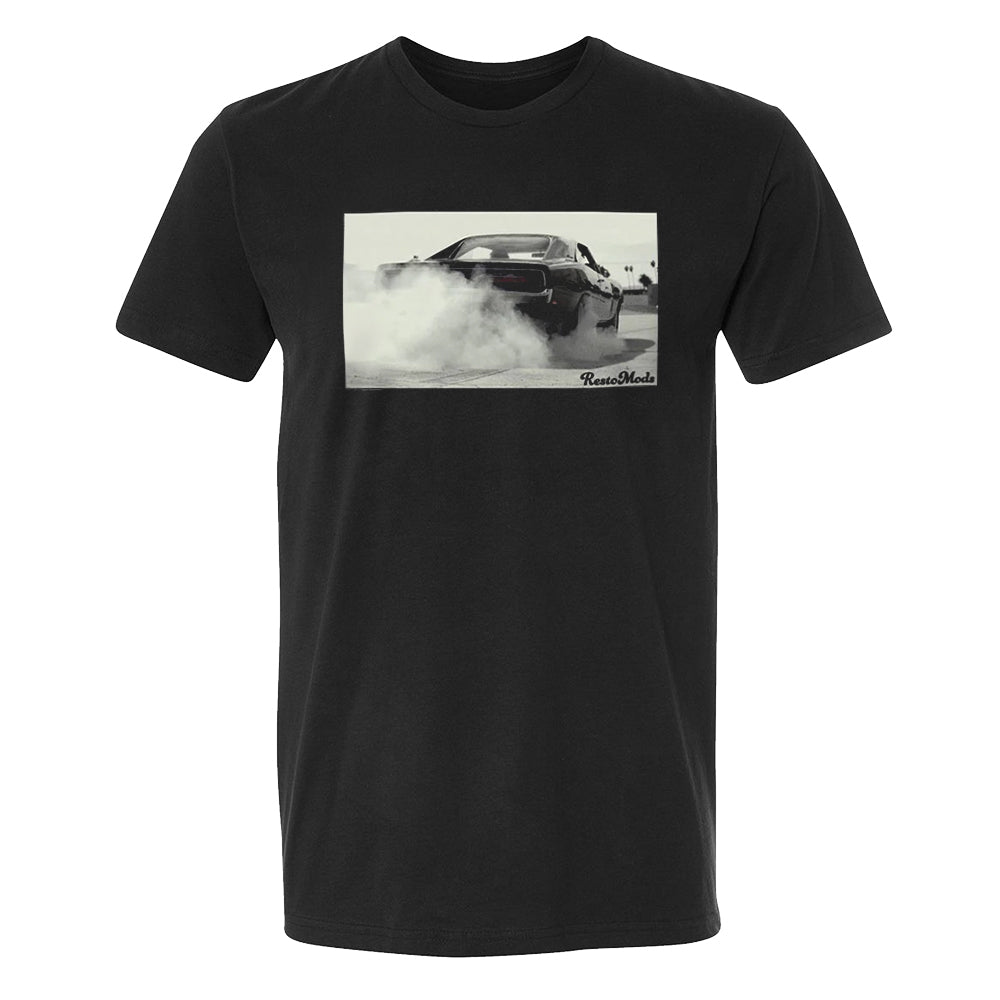 '69 Charger Burnout Black T-Shirt