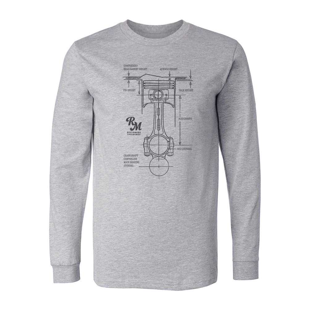 Piston Diagram Long Sleeve Shirt
