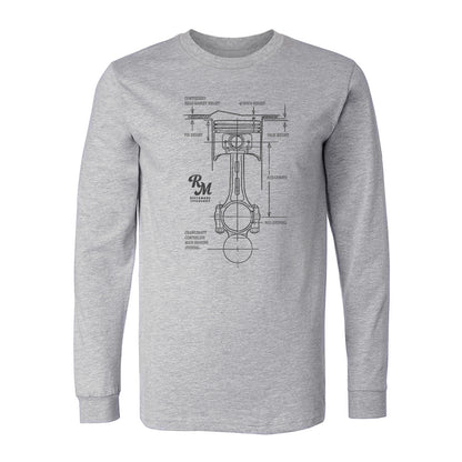 Piston Diagram Long Sleeve Shirt