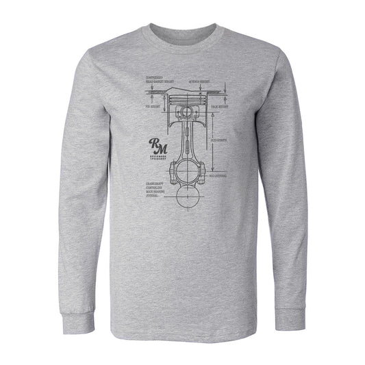 Piston Diagram Long Sleeve Shirt
