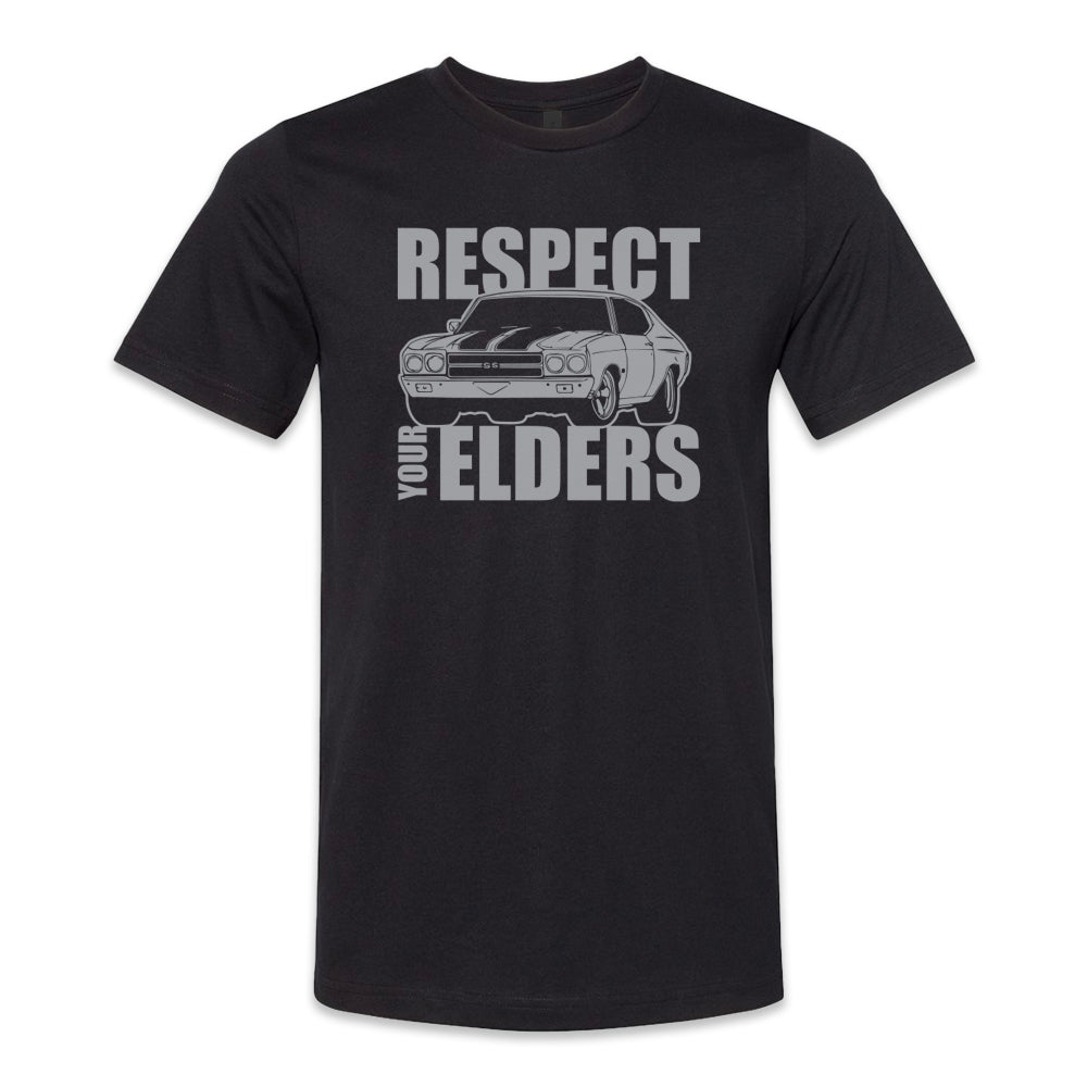 Respect Your Elders Black Tee