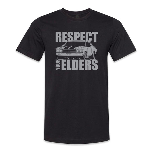 Respect Your Elders Black Tee