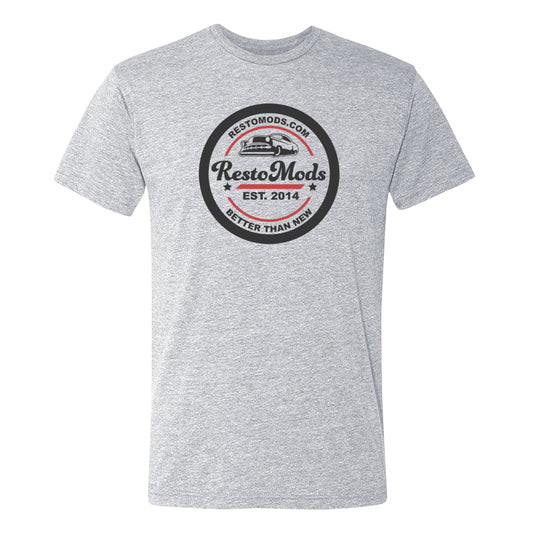 Grey RestoMods Retro Fit - Logo T-Shirt