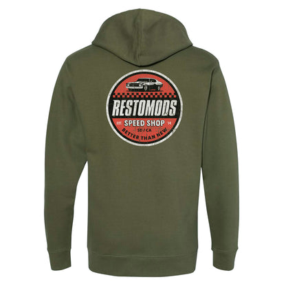 Speed Circle Olive Hoodie