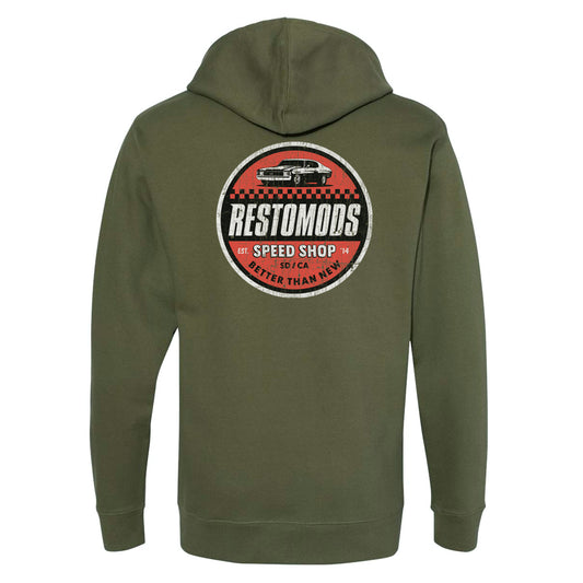 Speed Circle Olive Hoodie